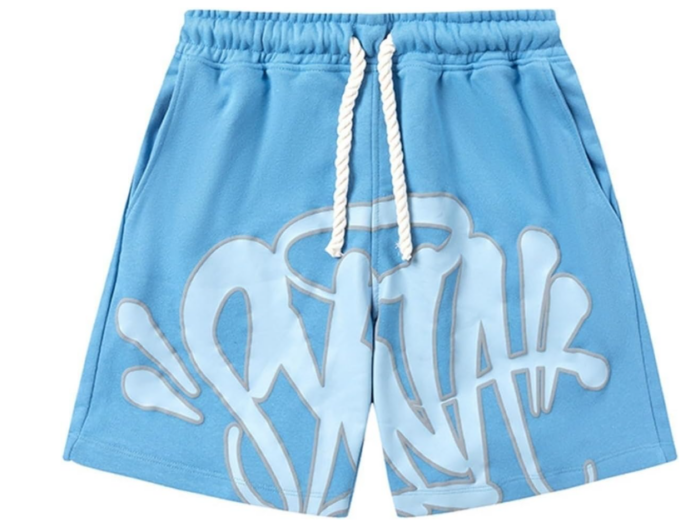 Syna World Logo Shorts Blue - Image 1