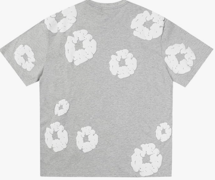 Denim Teras T-Shirt White/Grey - Image 2