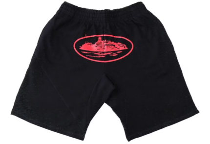 Corteiz Alcatraz Shorts Black/Red