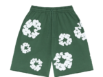 Denim Tears Cotton Wreath Green Shorts