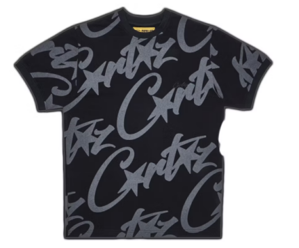 Corteiz Allstarz Allover T-Shirt Black