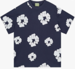 Denim Tears T-Shirt Navy Blue/White