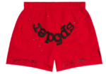 Sp5der OG Web Double Layer Shorts Red