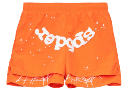Sp5der OG Web Double Layer Short Orange