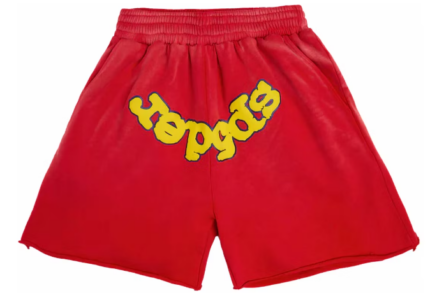 Sp5der OG Logo Sweatshort Red