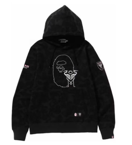 Bape X Inter Miami CF Hoodie Black Camo