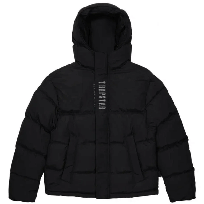 1 Trapstar Decoded 2.0 Hooded Down Jacket Black - Image 1