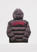 Trapstar Puffer Jacket Black With Red - Image 2