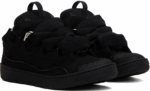Lanvin Sneakers Curb En Cuir Noir - Image 2