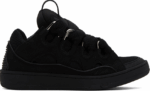 Lanvin Sneakers Curb En Cuir Noir