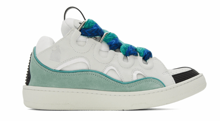 Lanvin Curb Sneaker White Blue - Image 1